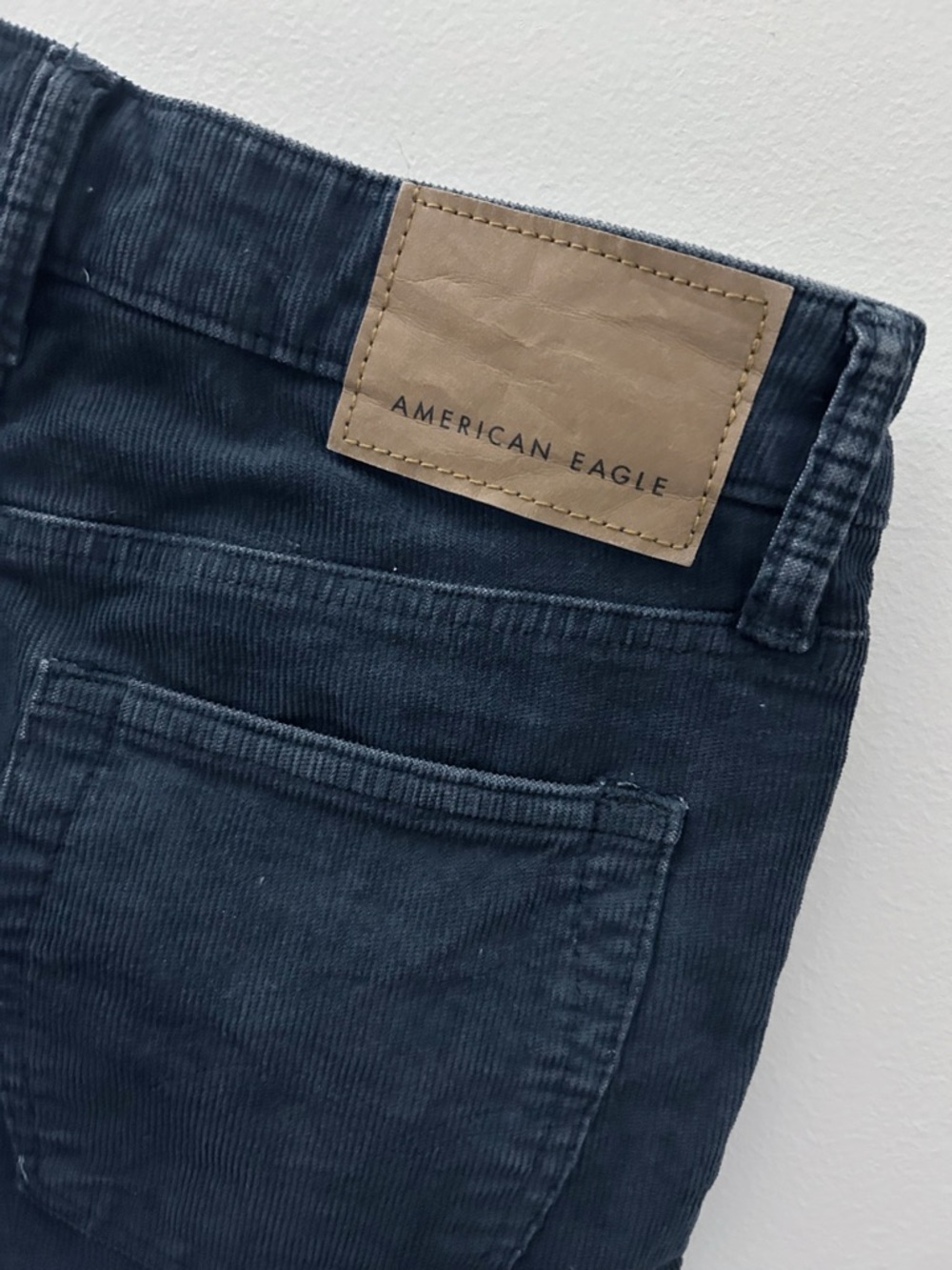 American Eagle • Slim Fit Navy Corduroy Pants
